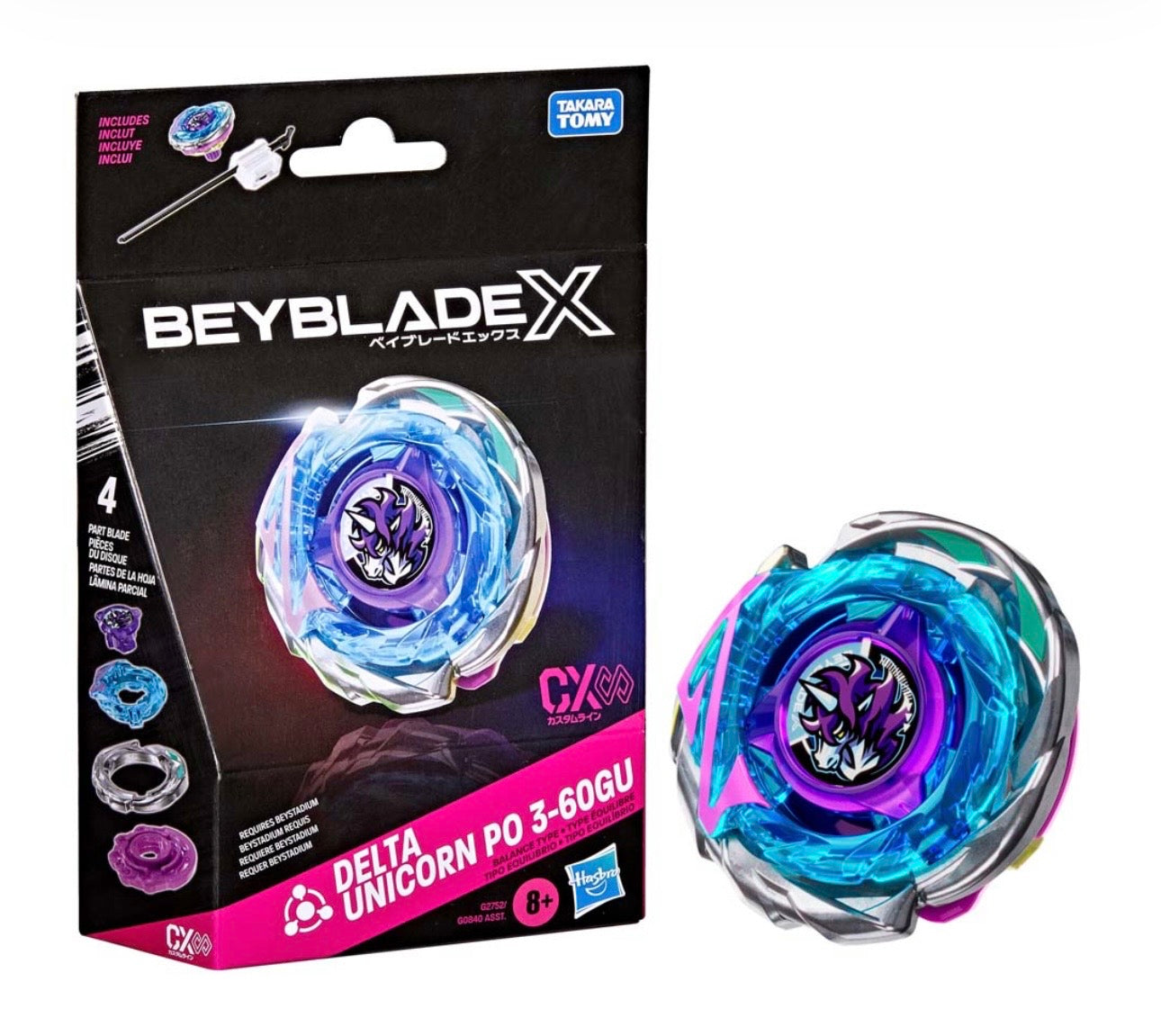 Beyblade X - Delta Unicorn PO 3-60GU CX Infinity Starter Pack Set (10月尾到貨