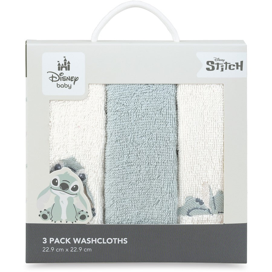 Stitch Wash Cloths 3 Pack 嬰兒方巾