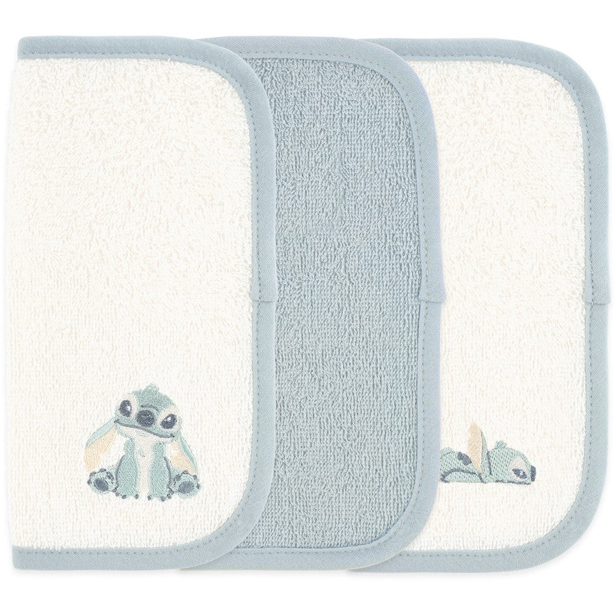 Stitch Wash Cloths 3 Pack 嬰兒方巾