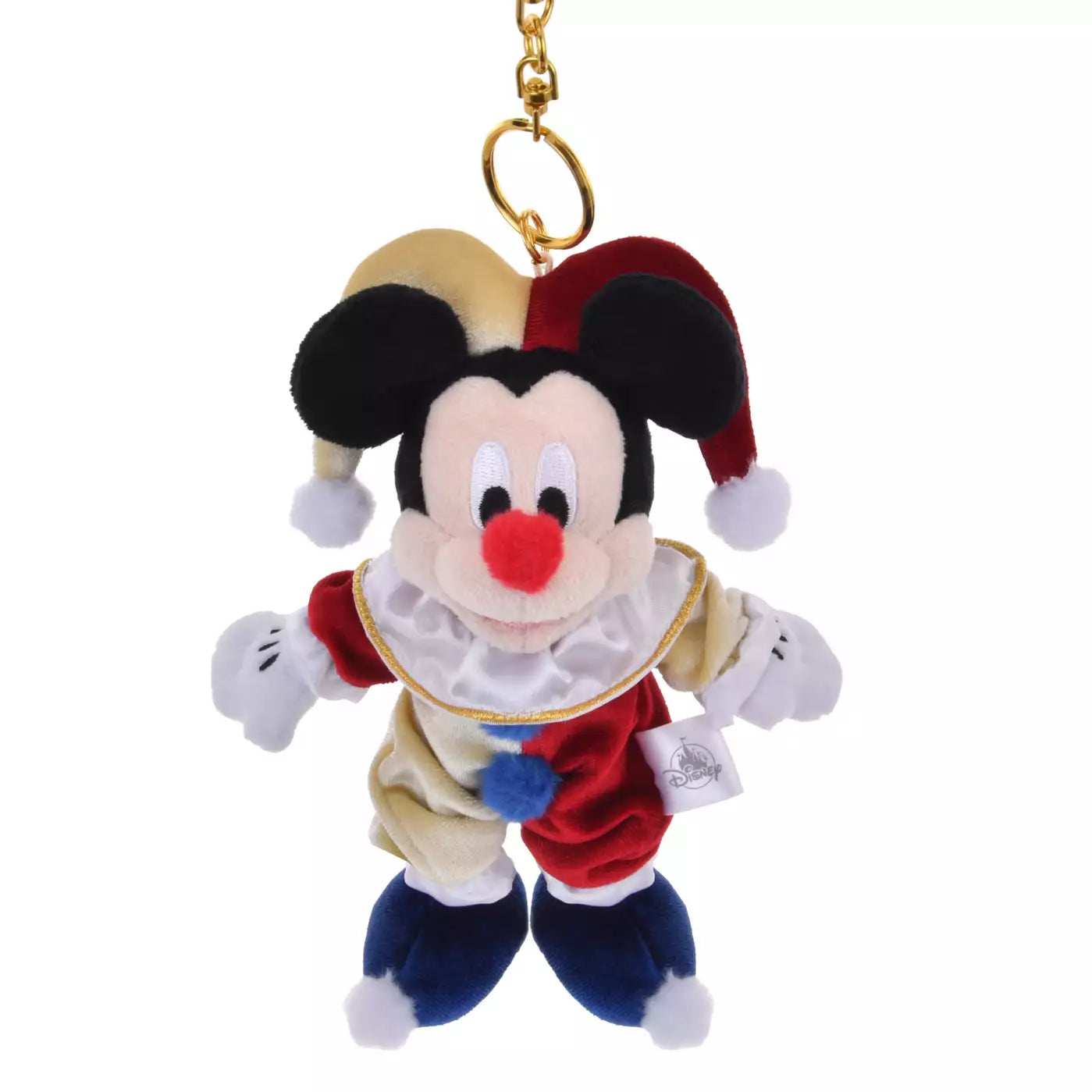 PIERROT COSTUME - Plush Keychain Mickey