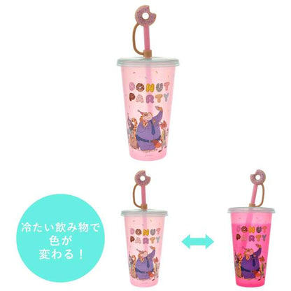 Zootopia 10th Anniversary - Tumbler with Color-Changing Straw Cap 變色飲筒水杯