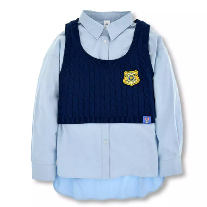 Zootopia 10th Anniversary - Long Sleeve Shirt and Vest Knit Set 恤衫連背心套裝