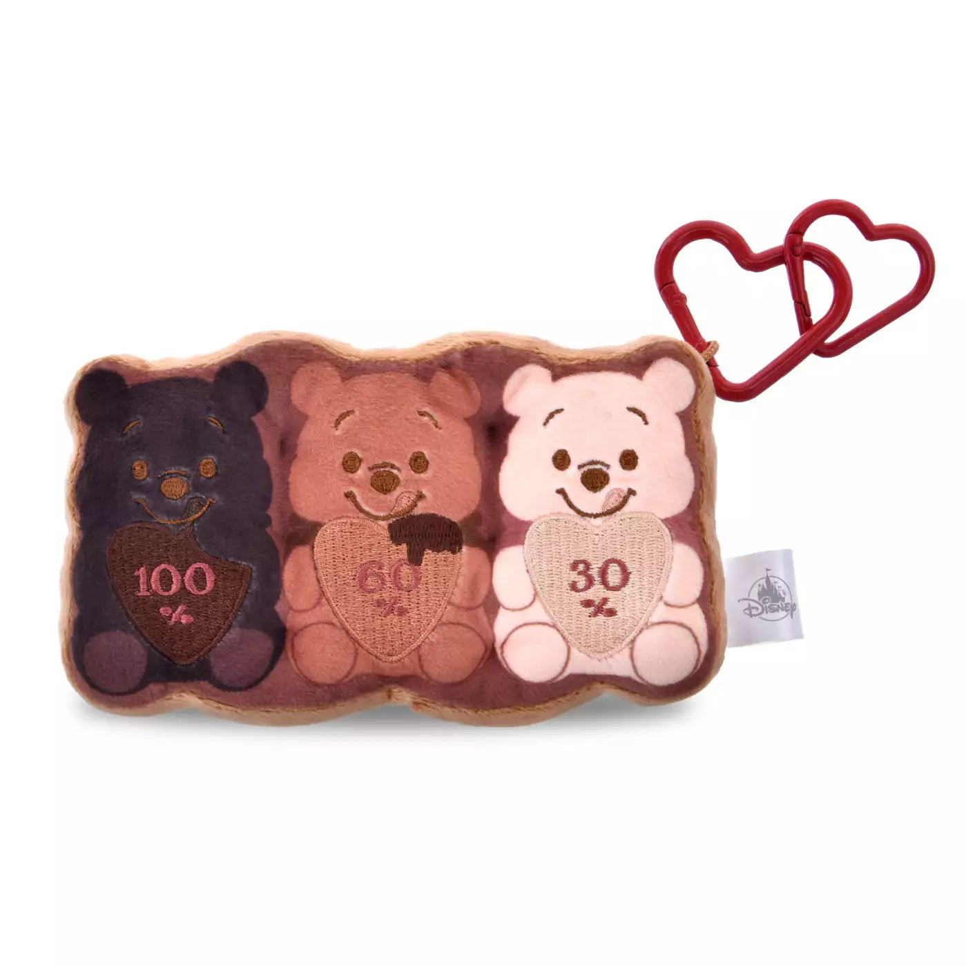 CHOCOLATE STYLE(6/01) - Plush Keychain 掛飾 Triple Pooh