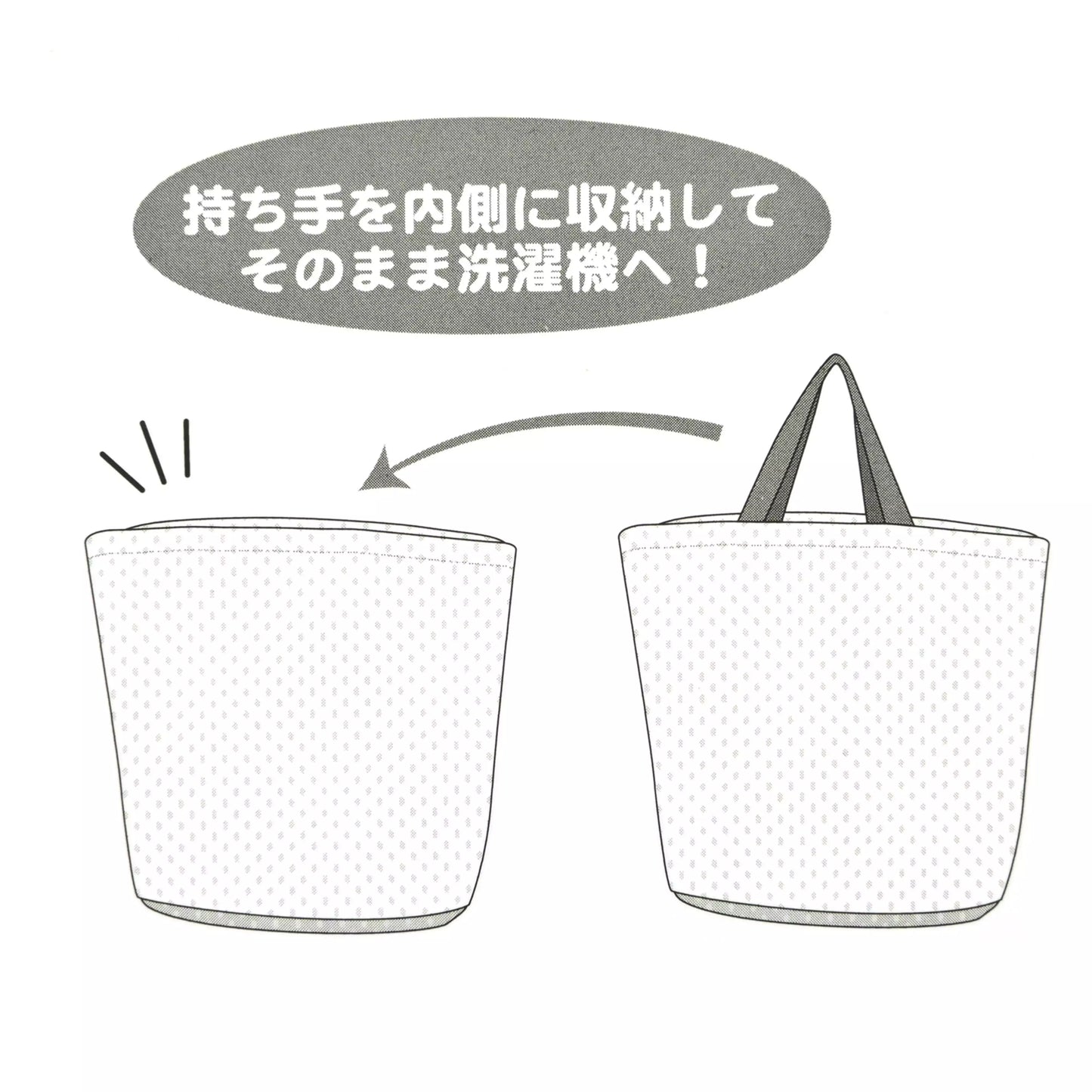 BATH & LAUNDRY - Stitch Laundry Net Tote Bag