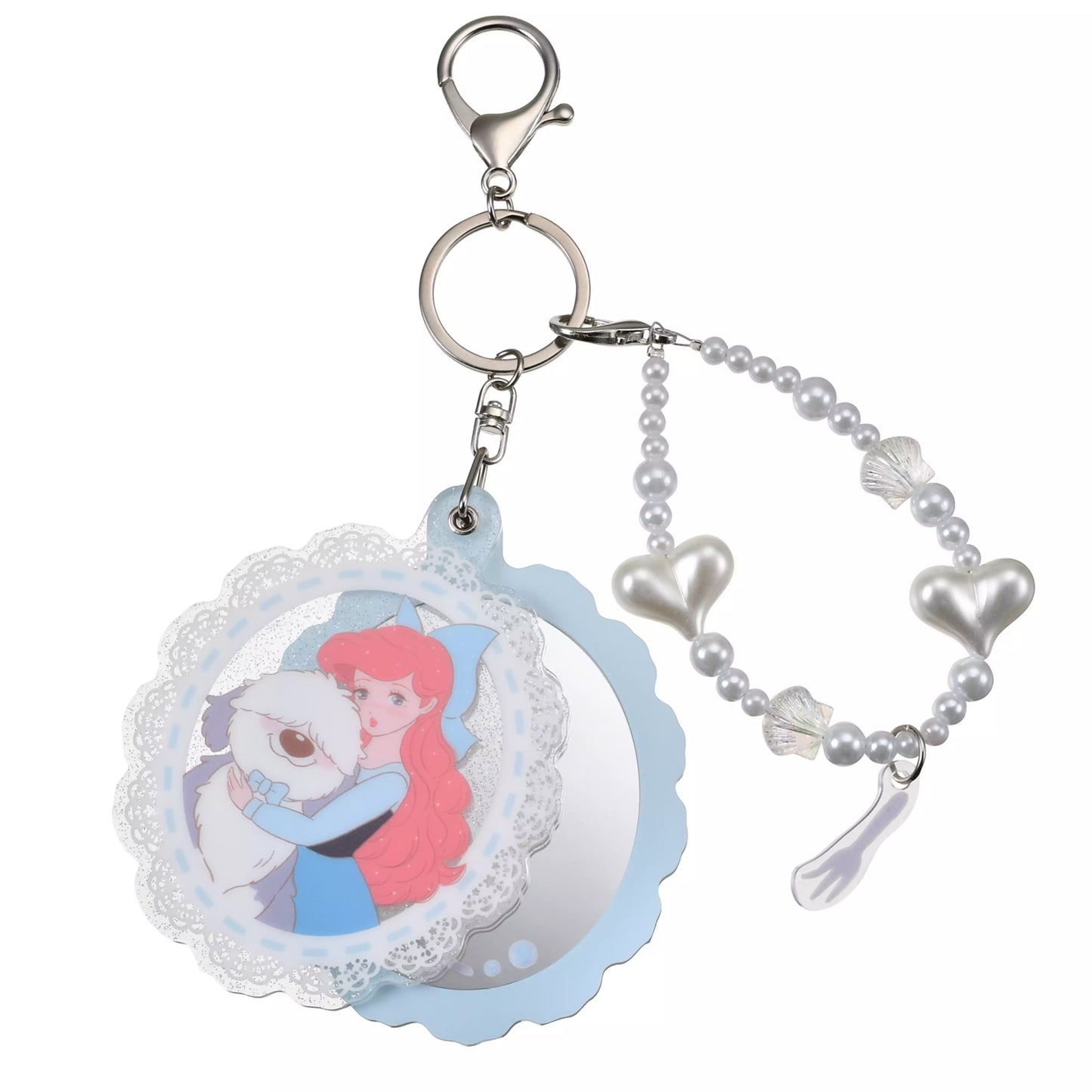Illustrated by mikko - Keychain with Mirror Charm