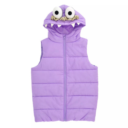 MONSTERS INC. 25TH - Boo Kids' Vest, Purple, Size 130