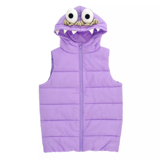 MONSTERS INC. 25TH - Boo Kids' Vest, Purple, Size 130