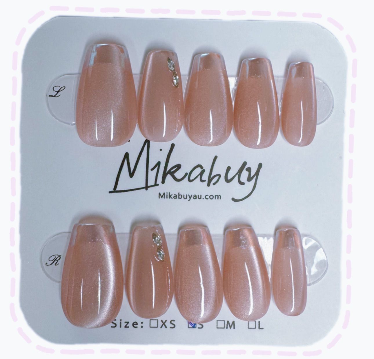 Peach - Short Coffin (S Size)