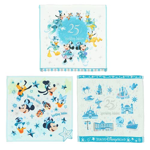 TOYKO DISNEYSEA 25TH SPARKLING JUBILEE - Mini towel set