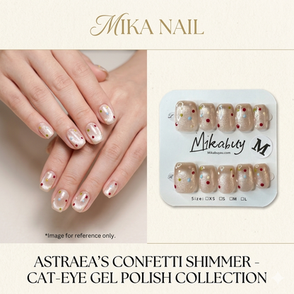 Short Squoval - Summer Cat-Eye Polish (M)