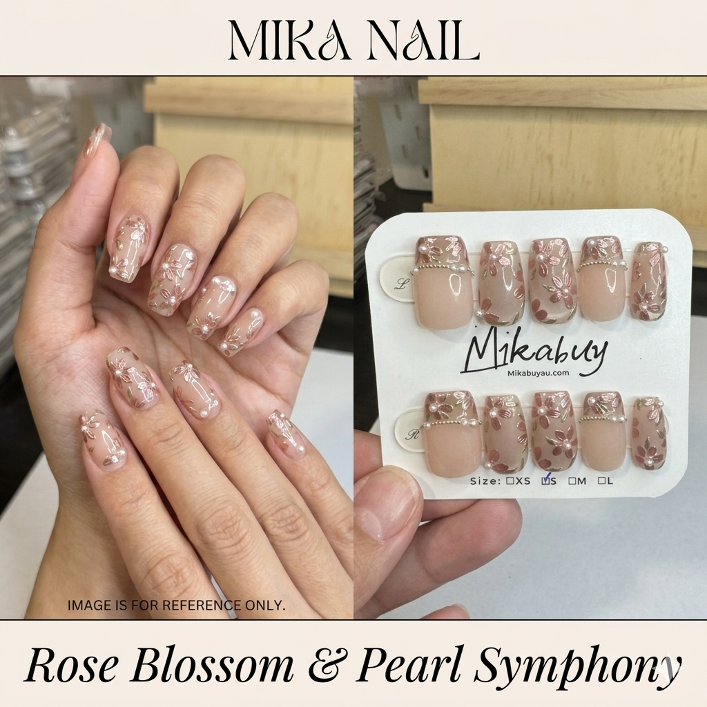 Medium Square - Rose Blossom & Pearl (S)