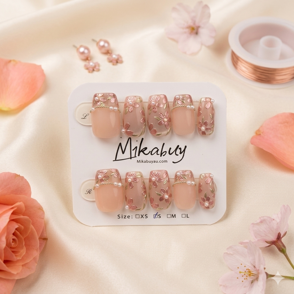 Medium Square - Rose Blossom & Pearl (S)