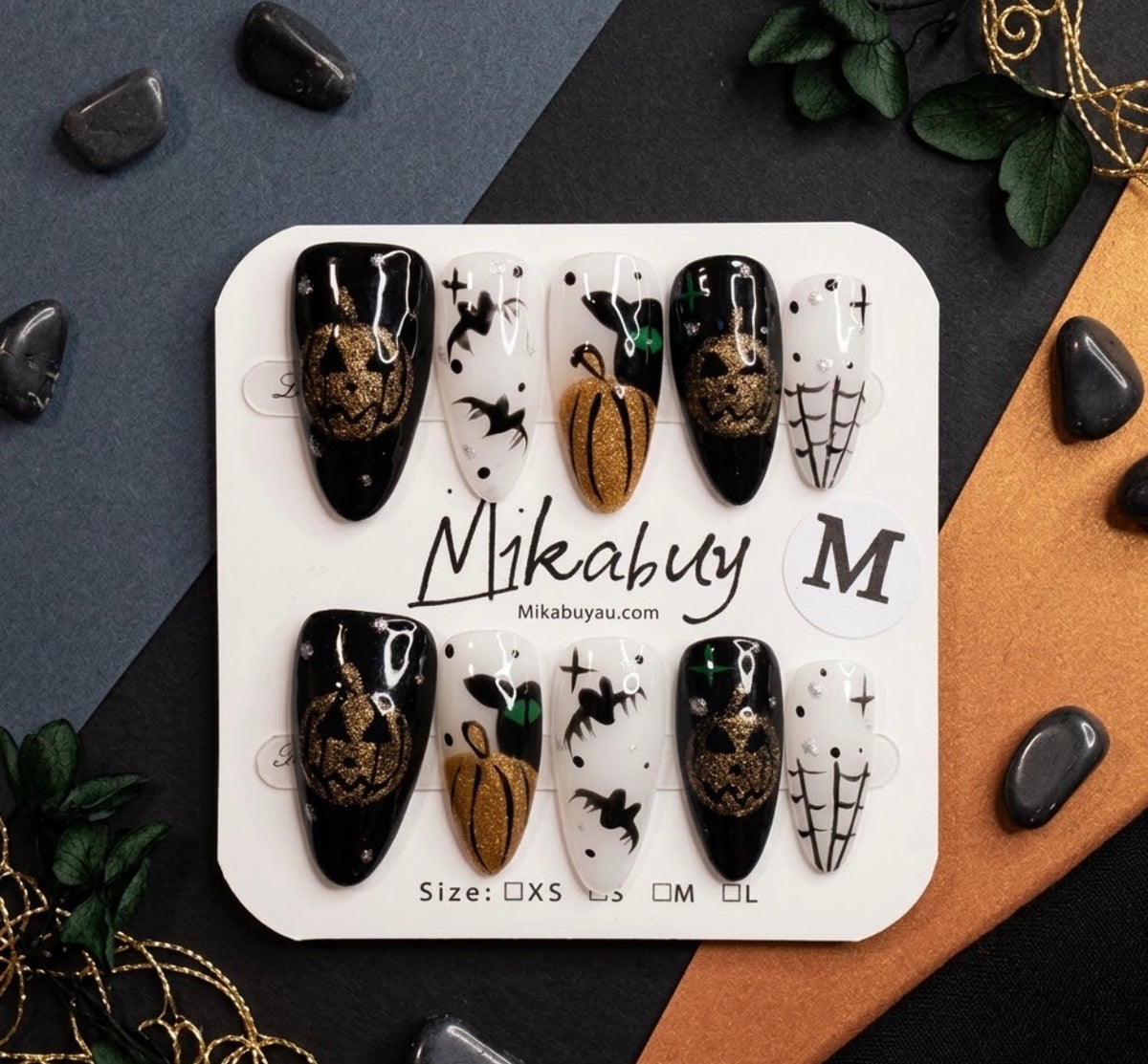 Medium Almond - Pumpkin King's Night (S/M)