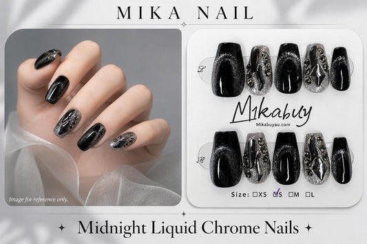 Short Square - Midnight Liquid Chrome (S)